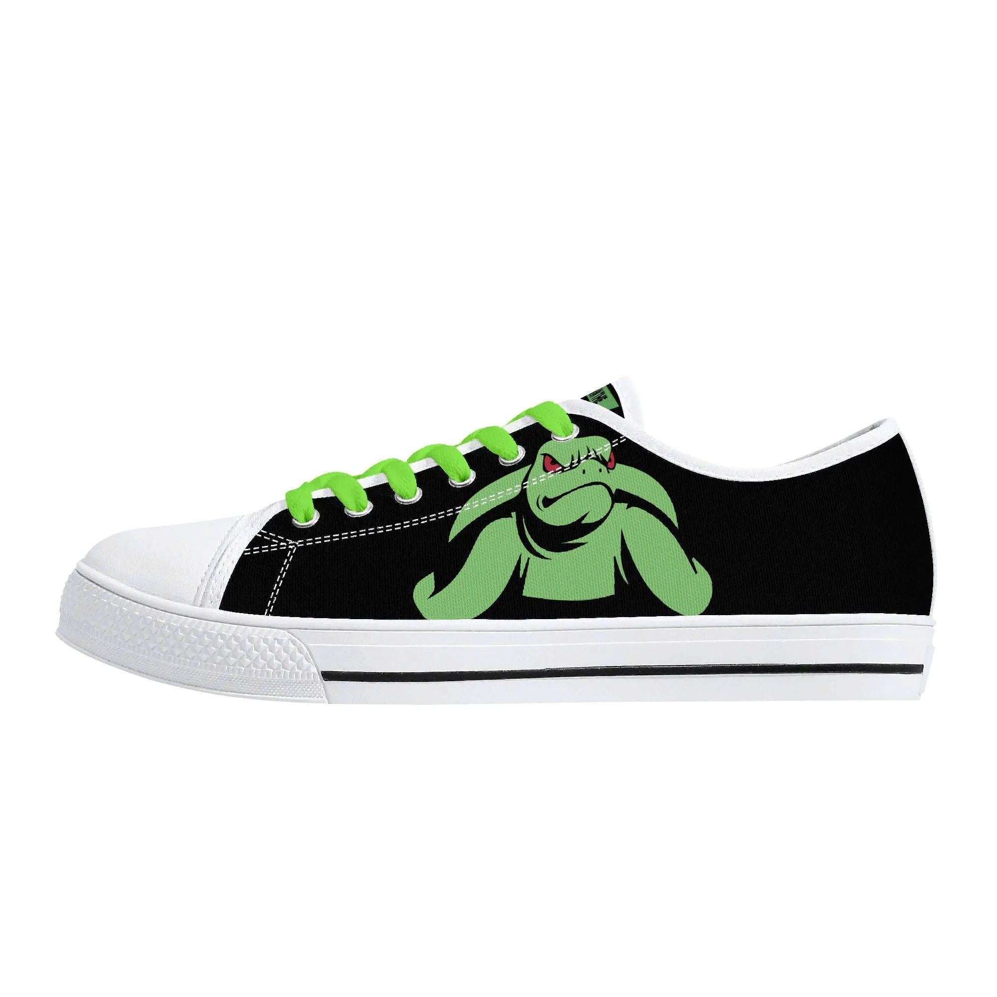 Turtles Mens Low Top Canvas Shoes - Customized Tongue