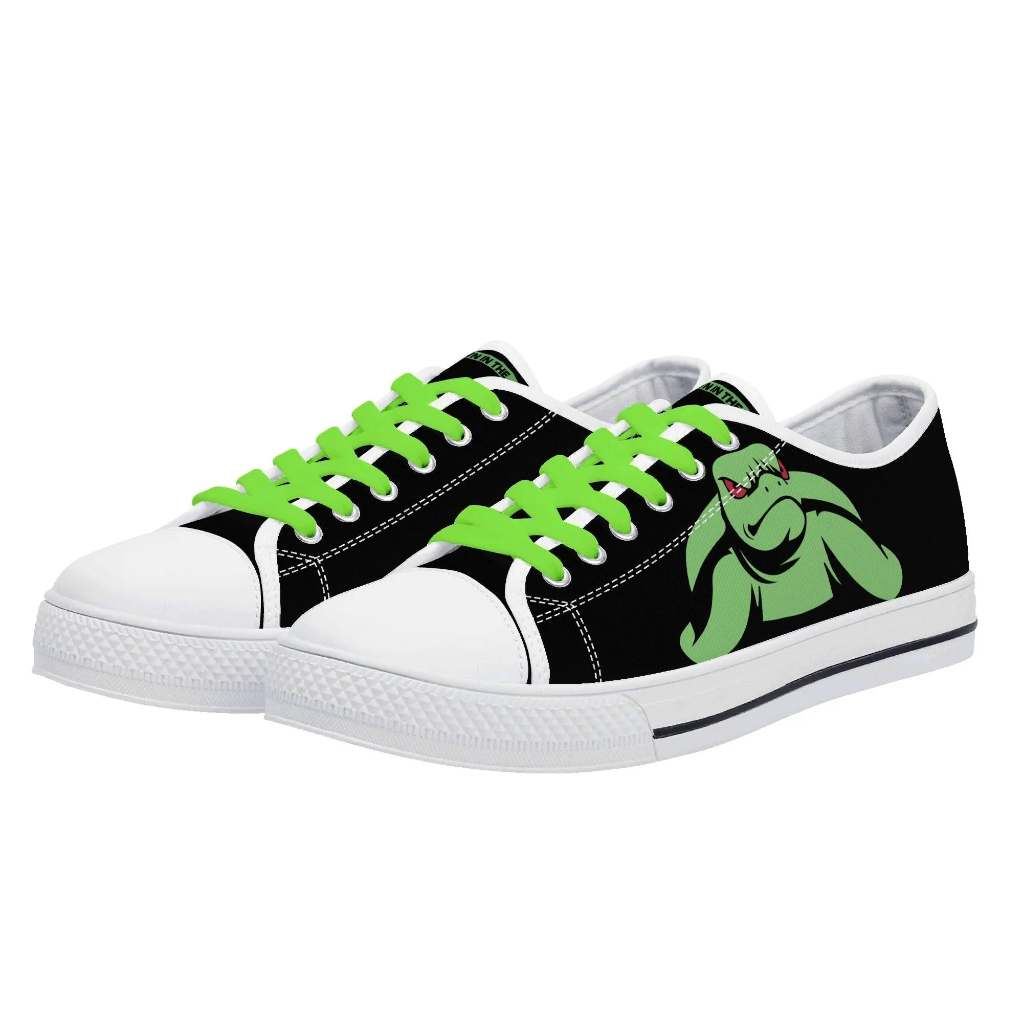 Turtles Mens Low Top Canvas Shoes - Customized Tongue