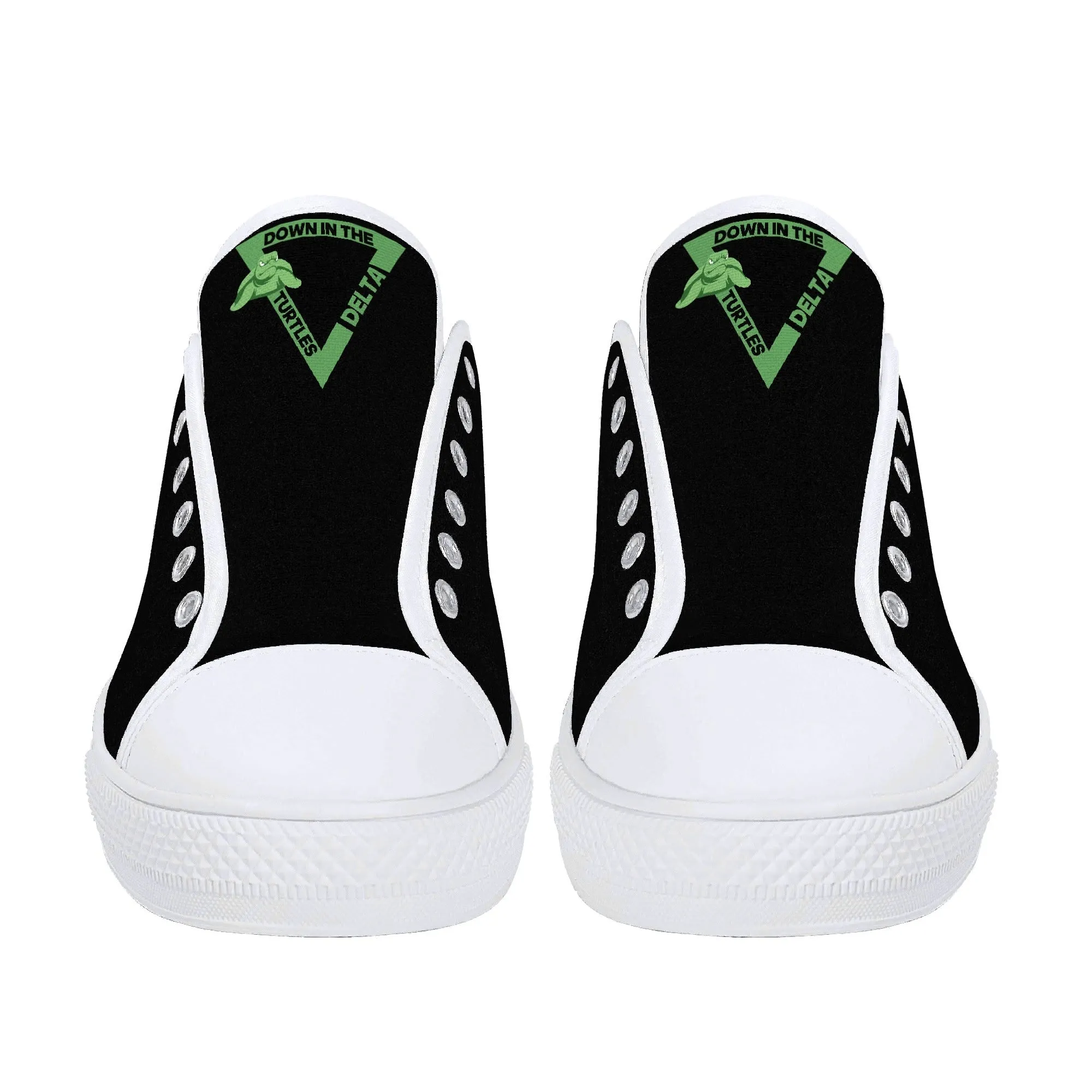 Turtles Mens Low Top Canvas Shoes - Customized Tongue