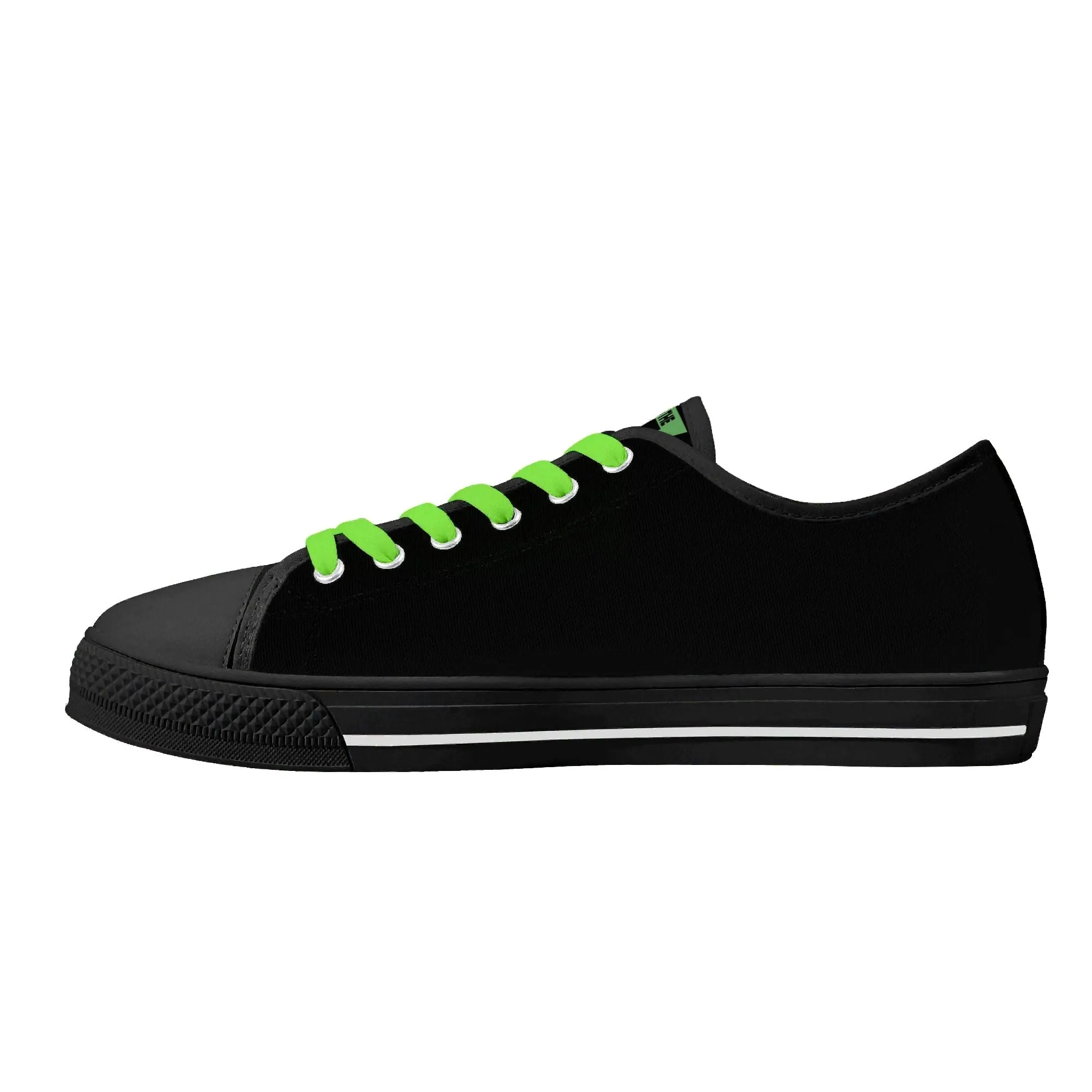 Turtles Mens Low Top Canvas Shoes - Customized Tongue