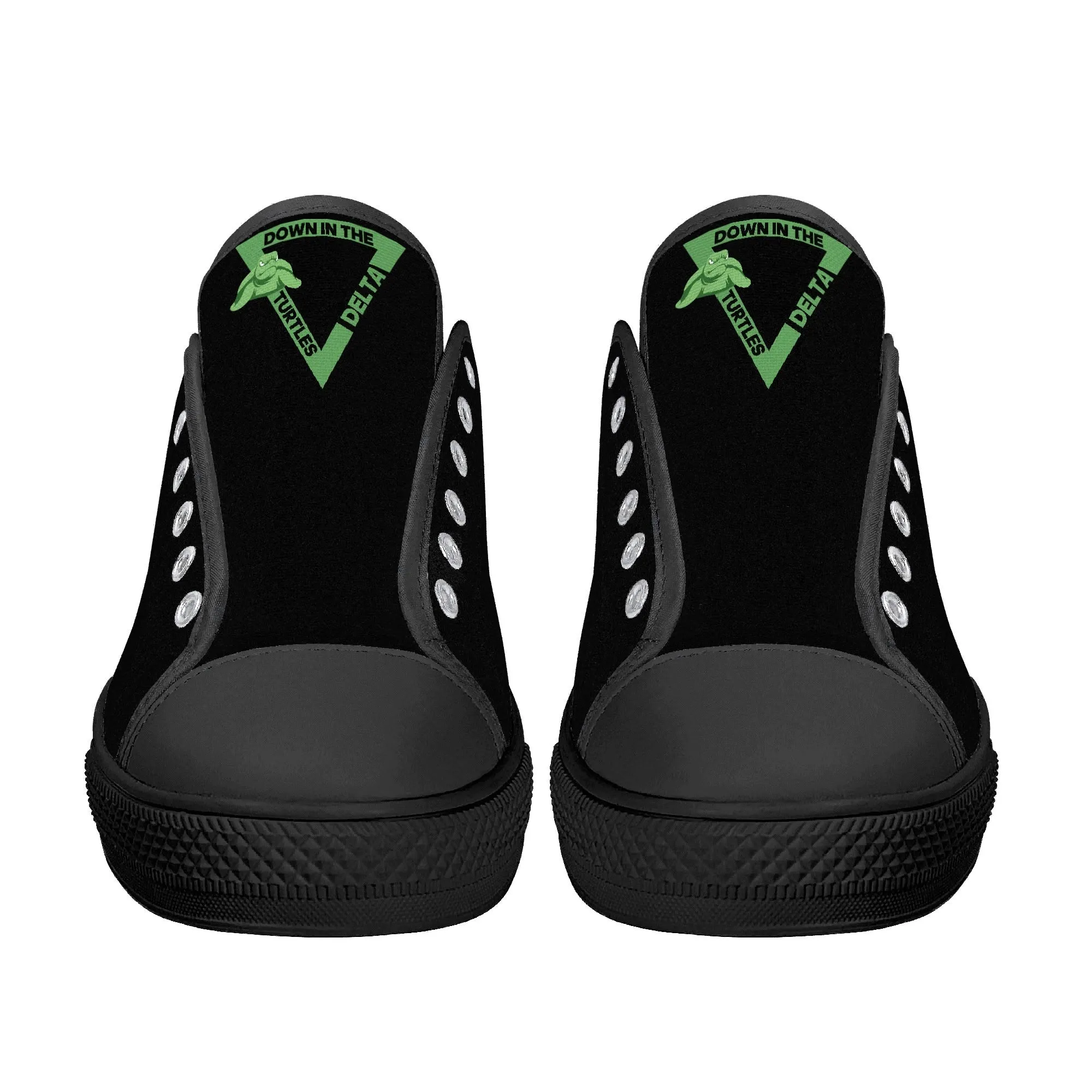 Turtles Mens Low Top Canvas Shoes - Customized Tongue