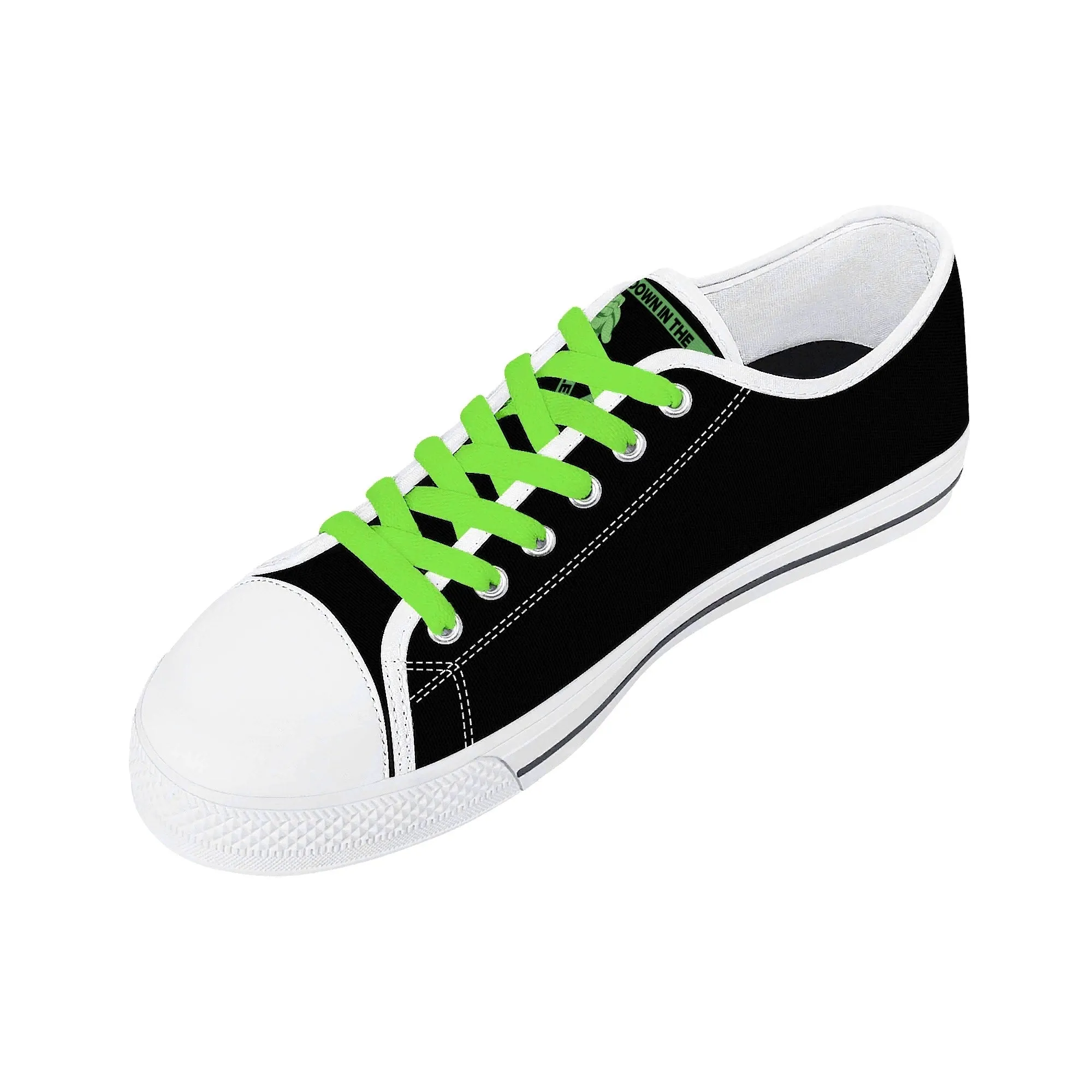 Turtles Mens Low Top Canvas Shoes - Customized Tongue