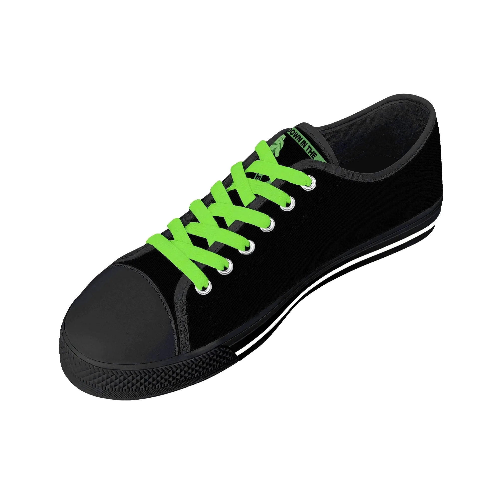 Turtles Mens Low Top Canvas Shoes - Customized Tongue