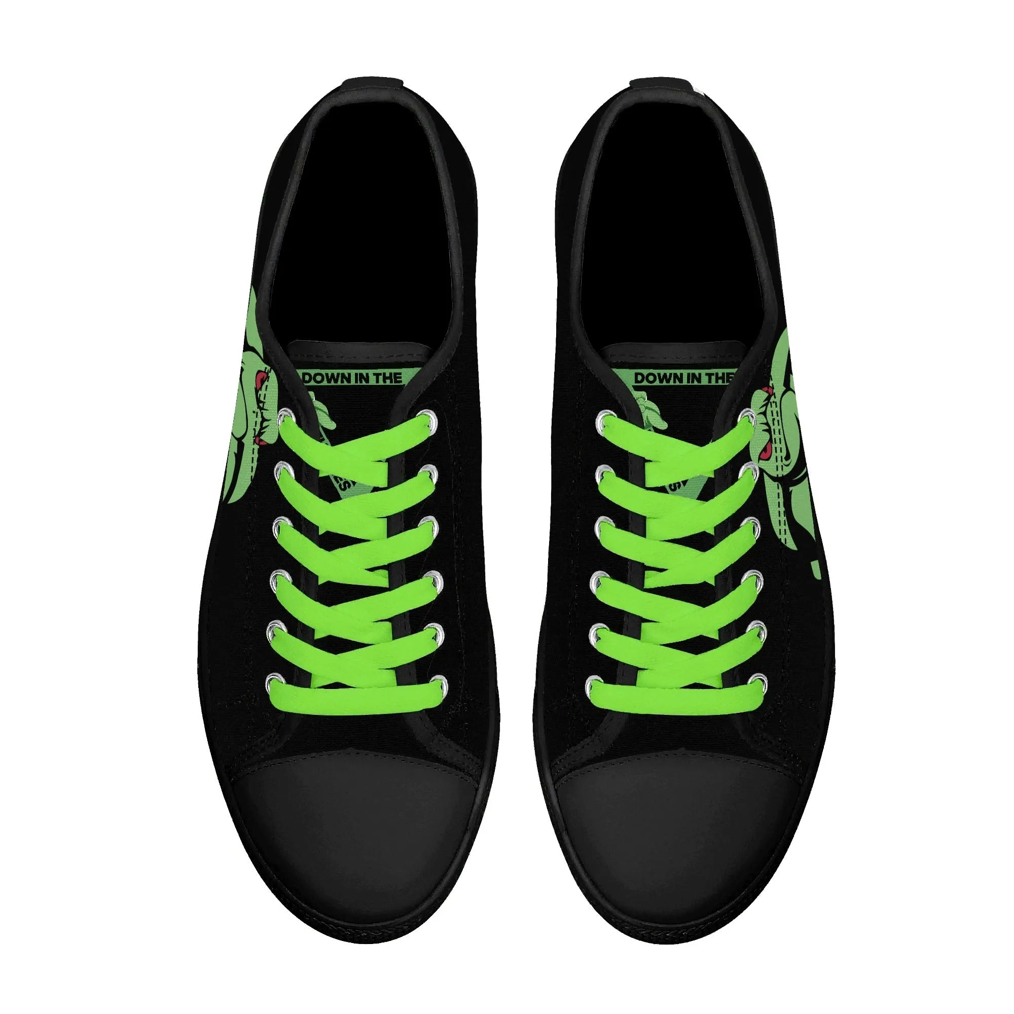 Turtles Mens Low Top Canvas Shoes - Customized Tongue