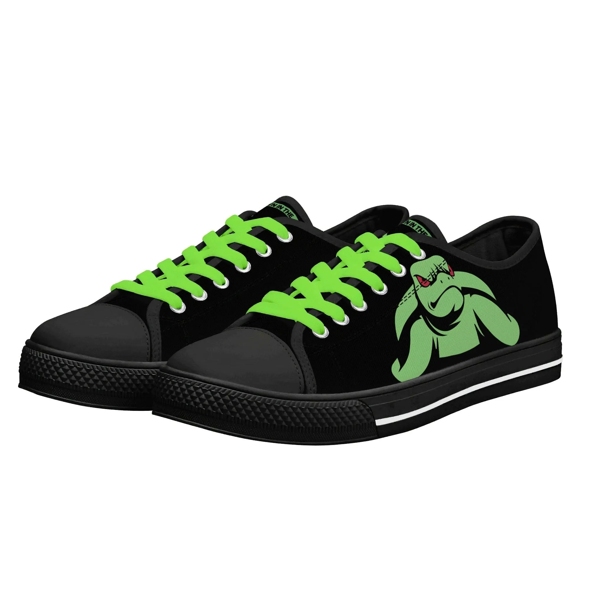 Turtles Mens Low Top Canvas Shoes - Customized Tongue