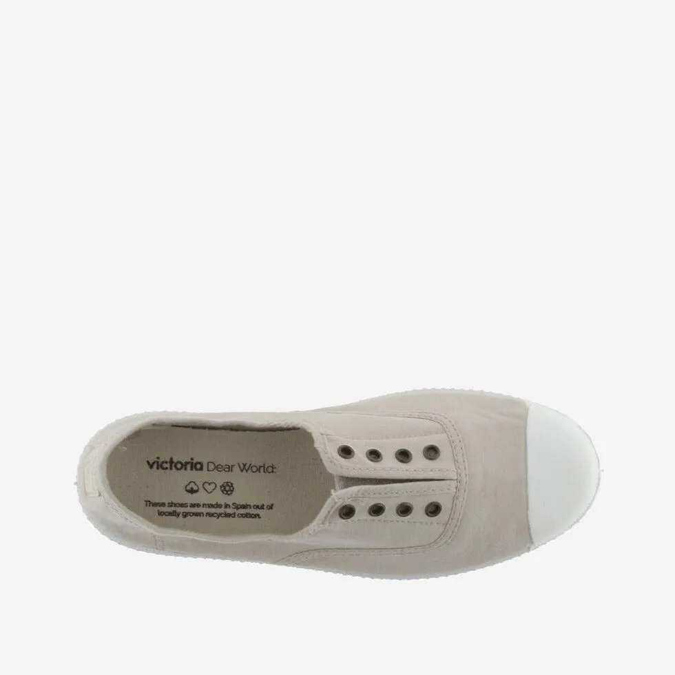 Victoria 1915 Inglesa Drec® Canvas Elastic Plimsoll in Drec Hielo