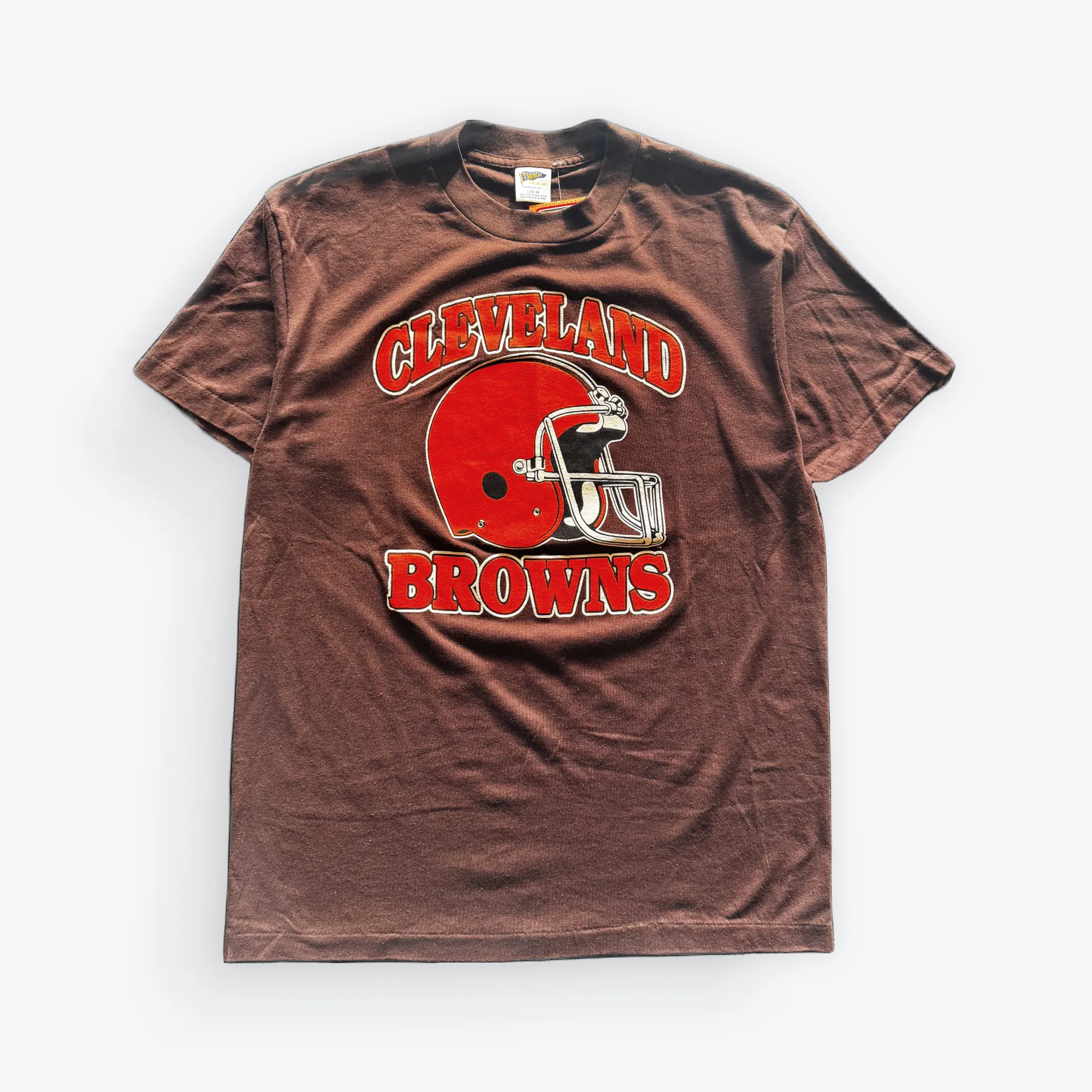 Vintage Deadstock 80's Trench Cleveland Browns Helmet Shirt