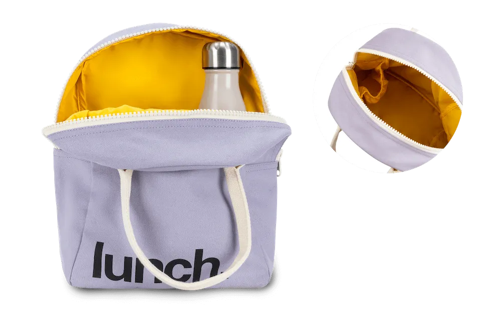 Zipper Lunch Bag - Lavender